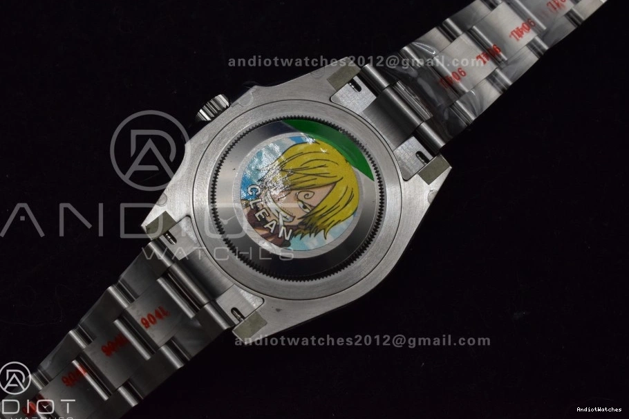 GRNR Best Gray Clean Elegant on Steel Strap 1:1 DD Edition GMT-Master Oyster II Ceramic 876 126710 904L Black 0206